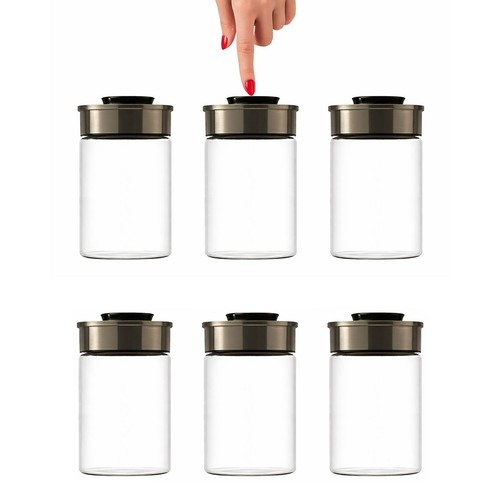 Vakuum vorratsdosen glas 6er - vakuum,