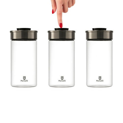 Vakuum vorratsdosen glas - vakuum, 3er