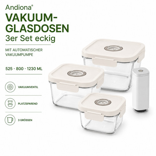 Frischhaltedosen glas vakuum - frischhaltedosen,