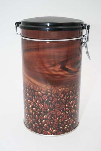 Kaffeedose rund metall - kaffeedose,
